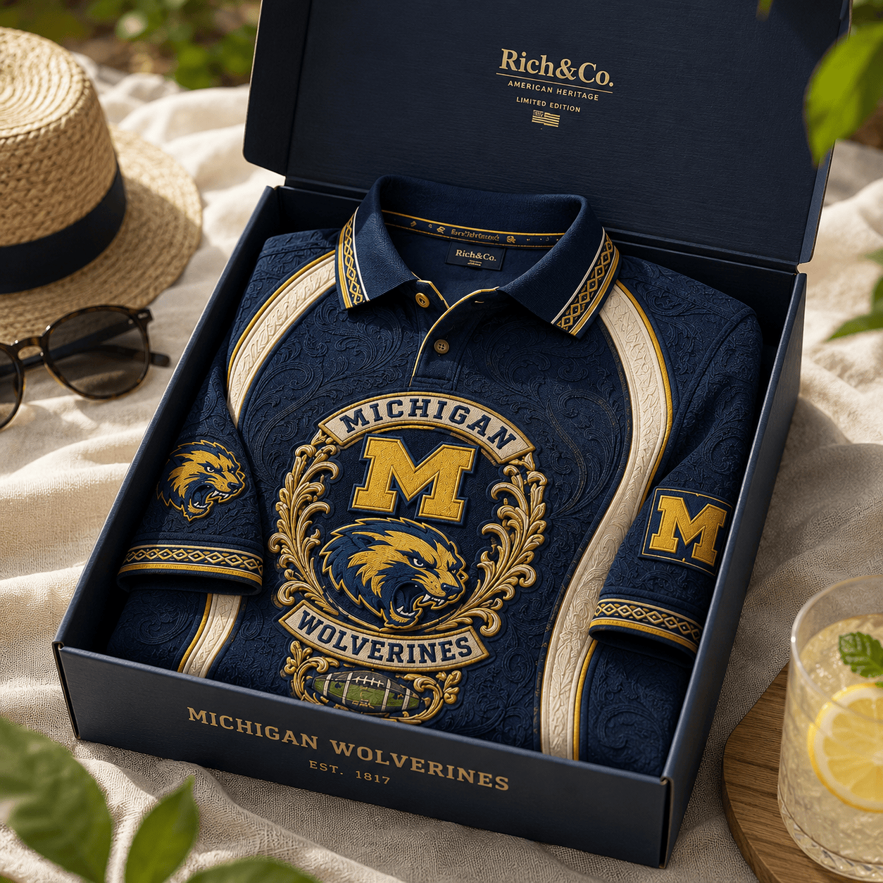 PREMIUM MWR EMBOSS POLO SHIRT HQH