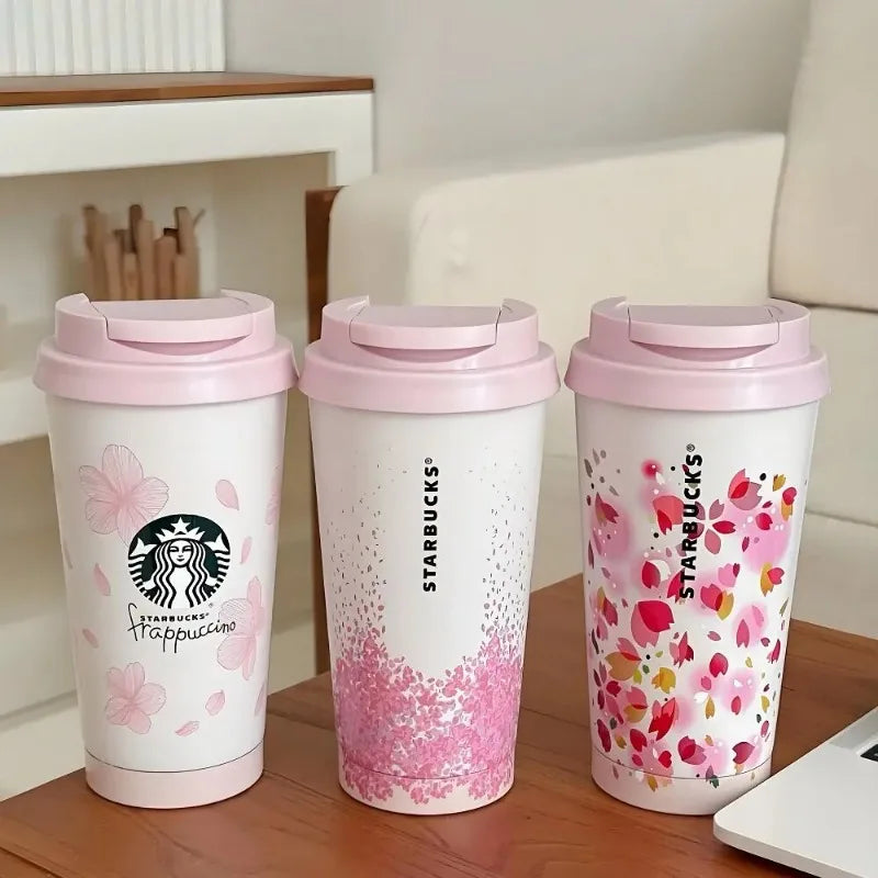 Starbucks Fashion Insulated Cup Cherry Blossom World 304 Stainless Steel Thermal Bottle Ideal Gift For Family